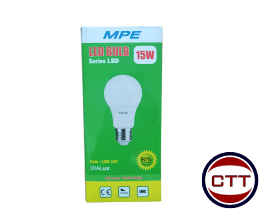 ĐÈN LED BULB 15W MPE LBD-15